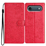For iPhone Air Wallet Phone Case Butterfly Floral Imprint Leather Flip Cover with Strap