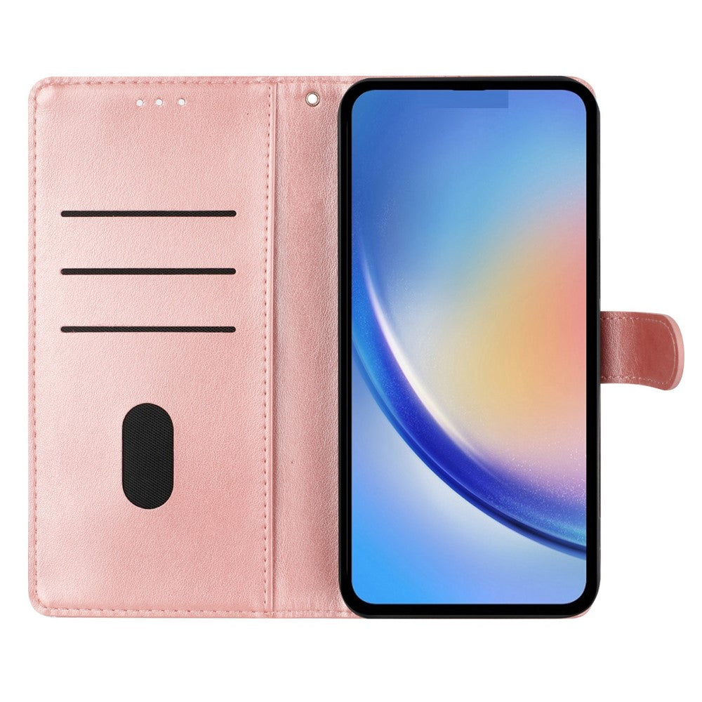 For Honor 400 Lite 5G Wallet Phone Case Butterfly Floral Imprint Leather Flip Cover with Strap