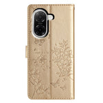 For Xiaomi Redmi A5 NFC (EU) (173.45mm) Wallet Phone Case Butterfly Floral Imprint Leather Flip Cover with Strap