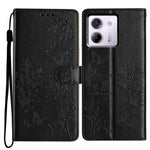 For Xiaomi Poco M7 Pro 5G Wallet Phone Case Butterfly Floral Imprint Leather Flip Cover with Strap