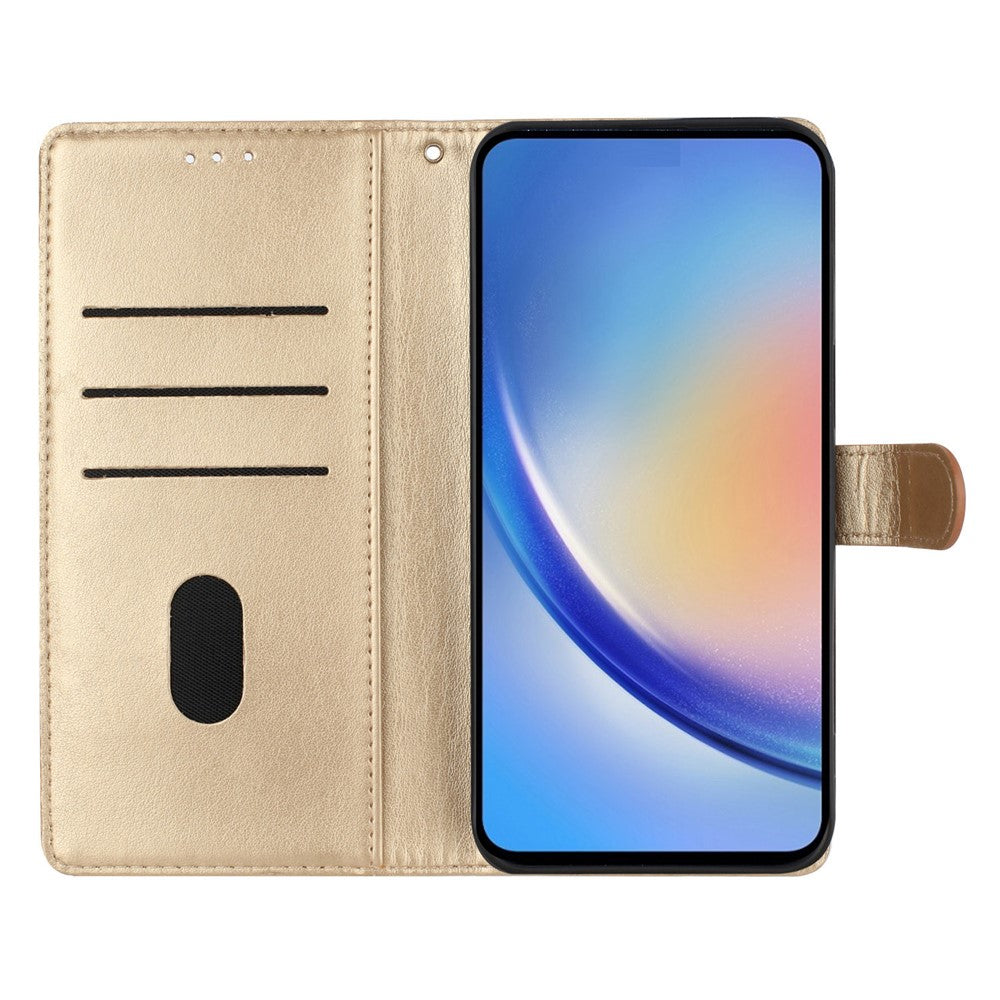 For Oppo Reno14 Pro 5G (Global) Wallet Phone Case Butterfly Floral Imprint Leather Flip Cover with Strap