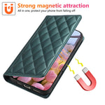 Phone Case For Xiaomi Redmi Note 14 Pro 5G / Note 14 Pro+ 5G / Poco X7 5G , RFID Blocking Wallet Stand Rhombus Leather Cover with Wrist Strap