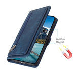 For Xiaomi 15 Pro Case Zipper Pocket 9 Card Slots PU Leather Phone Cover with Wrist Strap