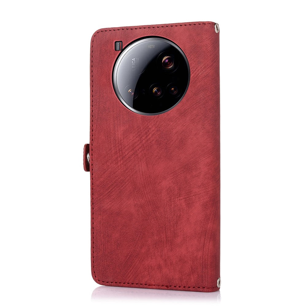 For Xiaomi 15 Ultra Case Zipper Pocket 9 Card Slots PU Leather Phone Cover with Wrist Strap