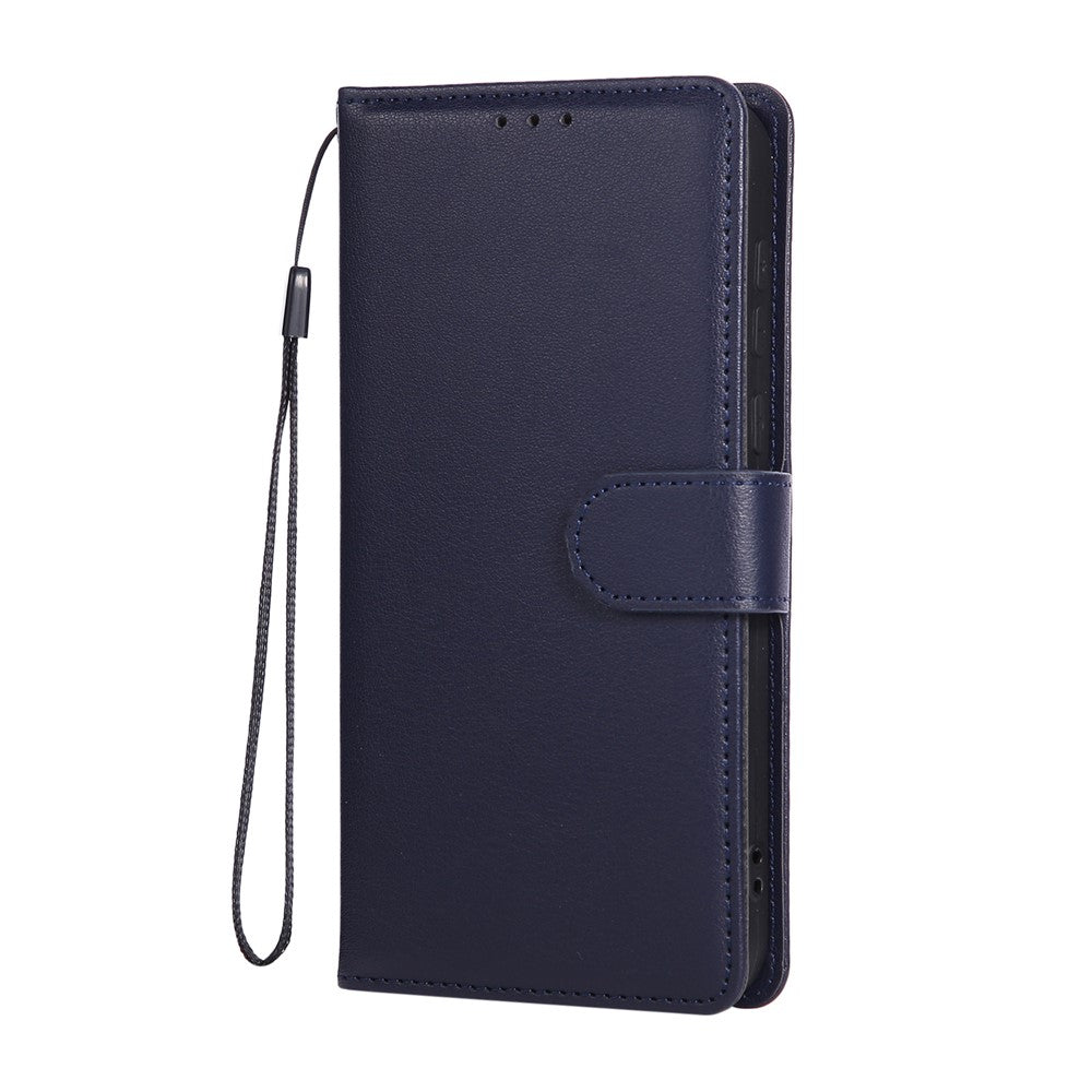 For Oppo Find X8 5G Case Wallet Stand View PU Leather Phone Cover with Wrist Strap