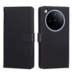 For Oppo Find X8 5G Case Wallet Stand View PU Leather Phone Cover with Wrist Strap