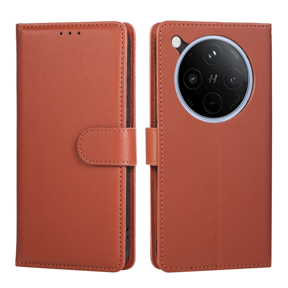 For Oppo Find X8 5G Case Wallet Stand View PU Leather Phone Cover with Wrist Strap