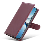 For Oppo Find X8 Pro 5G Case Wallet Stand View PU Leather Phone Cover with Wrist Strap