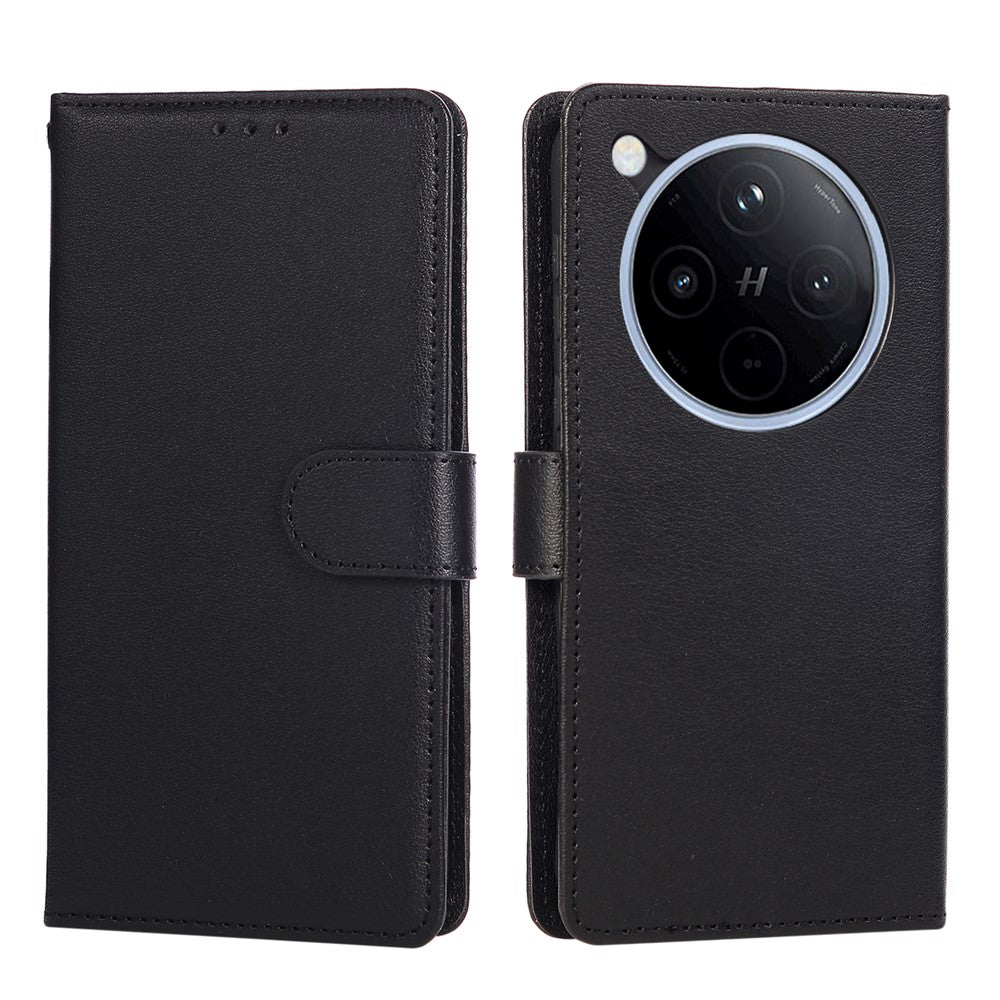 For Oppo Find X8 Pro 5G Case Wallet Stand View PU Leather Phone Cover with Wrist Strap