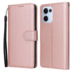 For Oppo Reno13 5G (Global) Case Wallet Stand View PU Leather Phone Cover with Wrist Strap