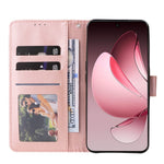 For Oppo Reno13 5G (Global) Case Wallet Stand View PU Leather Phone Cover with Wrist Strap