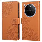 For Oppo Find X8 5G Case Rose Flower PU Leather Wallet Phone Cover with 3 Card Slots / Wrist Strap