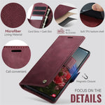 CASEME 033 Series Til Samsung Galaxy S23 Ultra Etui RFID Blokerende Pung Stativ Kalve Tekstur Læder Telefoncover