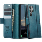 CASEME 033 Series Til Samsung Galaxy S23 Ultra Etui RFID Blokerende Pung Stativ Kalve Tekstur Læder Telefoncover