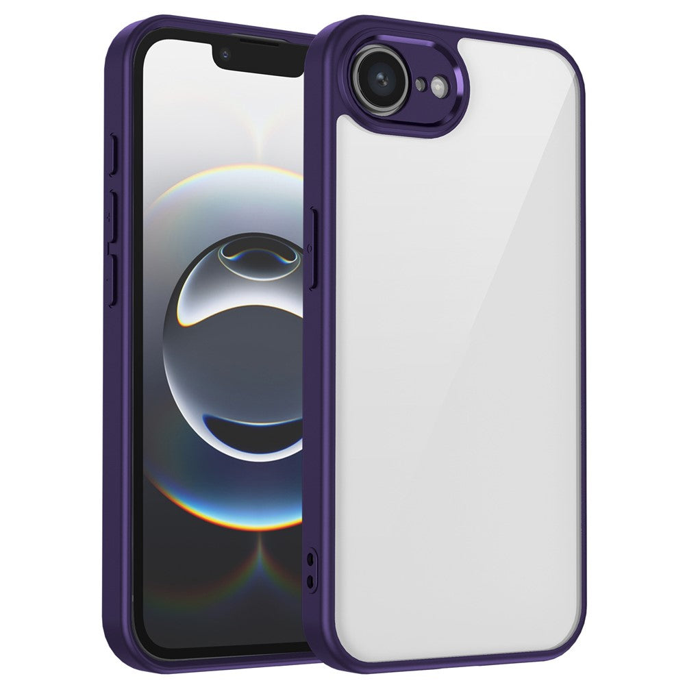 Til iPhone 17e / 16e cover Mat hudfølelse Gennemsigtig PC + TPU Stødabsorberende telefonbagcover