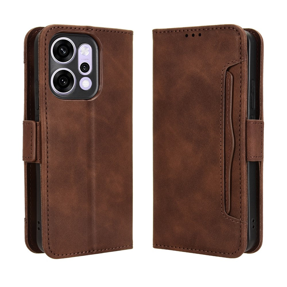For Oppo Reno14 Pro 5G (Global) Leather Case Phone Wallet Cover with Multiple Card Slots