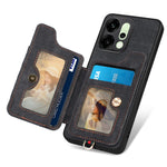 For Oppo Reno14 5G (Global) / Oppo Reno13 5G (Global) Retro PU Leather Back Cover with RFID Blocking Card Holder