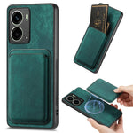 Oppo Reno4 5G / Oppo Reno13 5G (Global) Magnetiskt Läderfodral med Avtagbar Korthållare