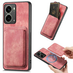 Oppo Reno4 5G / Oppo Reno13 5G (Global) Magnetiskt Läderfodral med Avtagbar Korthållare