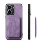 Oppo Reno4 5G / Oppo Reno13 5G (Global) Magnetiskt Läderfodral med Avtagbar Korthållare