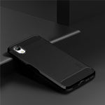 MOFI JK TPU Series-1 för Samsung Galaxy A23e / A22e Kolfibertextur Anti-fingeravtrycksmobilskal Mjukt TPU Borstad Yta Skyddande Skal