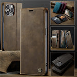 CASEME For iPhone 14 Pro Case  033 Series RFID Blocking Wallet Stand Calf Texture Leather Phone Cover