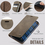 CASEME For iPhone 14 Plus Case  033 Series RFID Blocking Wallet Stand Calf Texture Leather Phone Cover