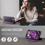 CASEME For iPhone 15 Pro Max Case  033 Series RFID Blocking Wallet Stand Calf Texture Leather Phone Cover