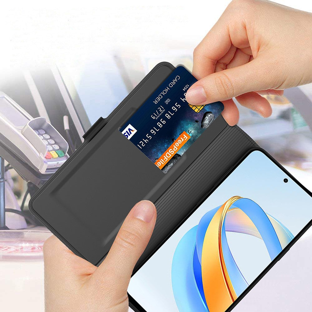 For Honor 400 Pro 5G (Global) Case Shockproof TPU Inner Shell Leather Phone Cover Card Slot