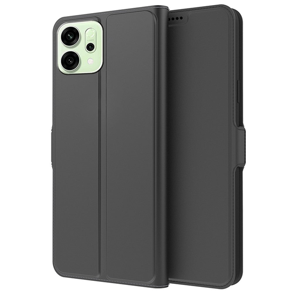 Til Oppo Reno14 5G (Global) Cover Stødsikker TPU Indercover Læder Telefoncover Kortlomme