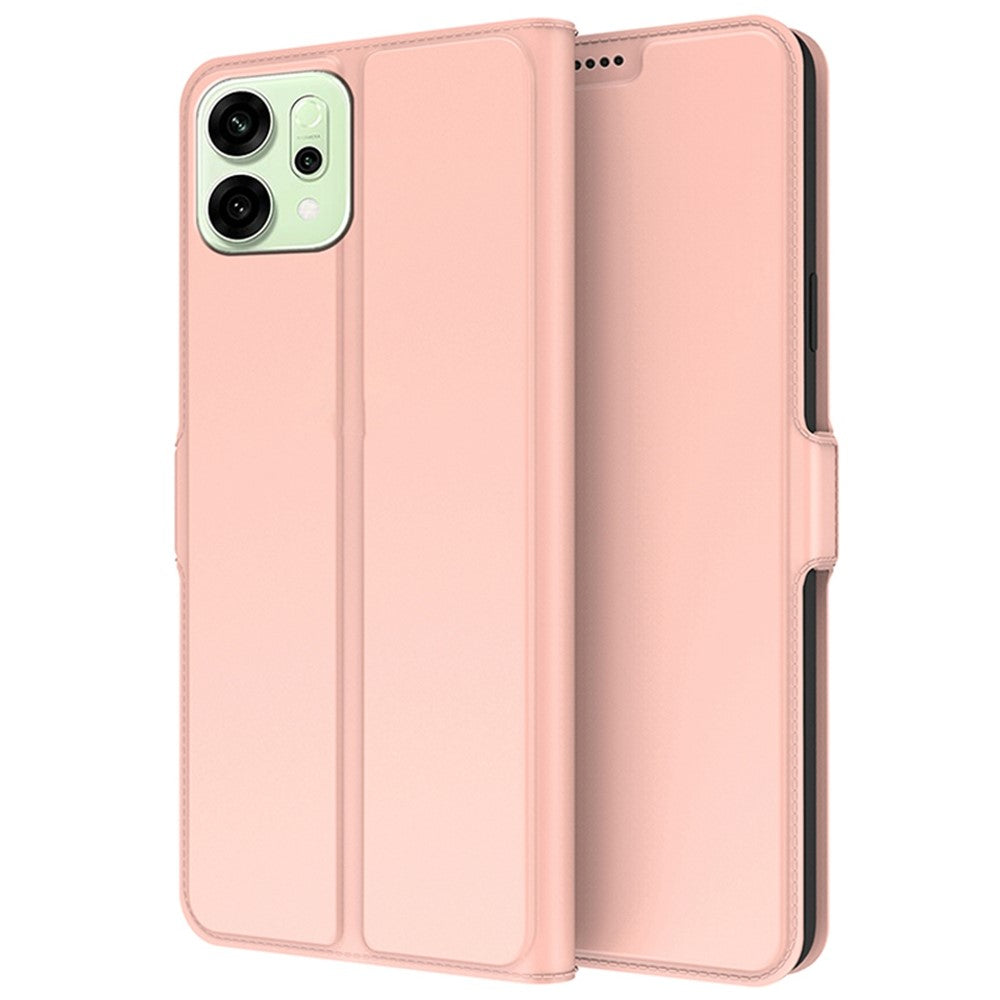 Til Oppo Reno14 5G (Global) Cover Stødsikker TPU Indercover Læder Telefoncover Kortlomme
