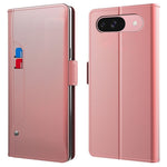 Til Google Pixel 10 Cover med Stand PU Læder Telefoncover Pung Spejl