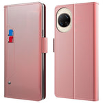 For Huawei nova 14 Ultra 5G Case Stand PU Leather Phone Cover Card Holder Mirror