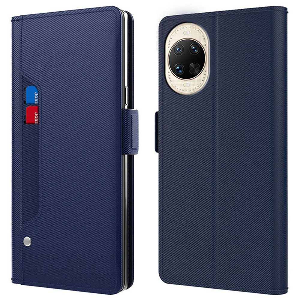 For Huawei nova 14 Ultra 5G Case Stand PU Leather Phone Cover Card Holder Mirror
