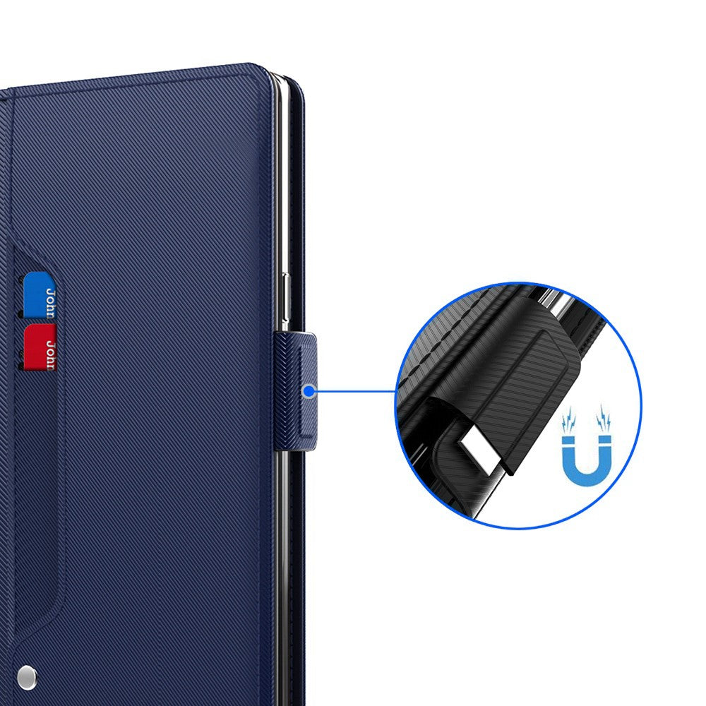 For Xiaomi 15S Pro Case Stand PU Leather Phone Cover Card Holder Mirror