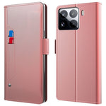 Xiaomi 15S Pro Fodral Stativ PU Läder mobilfodral Korthållare Spegel