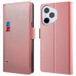 Til Honor 400 Pro 5G (Global) Cover Stander PU Læder Telefoncover Kreditkortholder Spejl