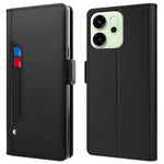 For Oppo Reno14 Pro 5G (Global) Case Stand PU Leather Phone Cover Card Holder Mirror