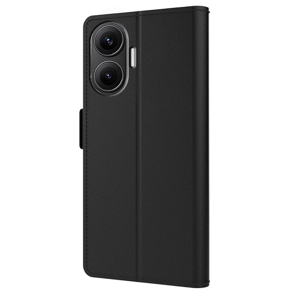For Xiaomi Poco F7 5G / Redmi Turbo 4 Pro 5G Case Stand PU Leather Phone Cover Card Holder Mirror