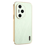 KADEM For Honor 400 Pro 5G (Global) Case Electroplating Silk Texture PU + TPU Phone Back Cover