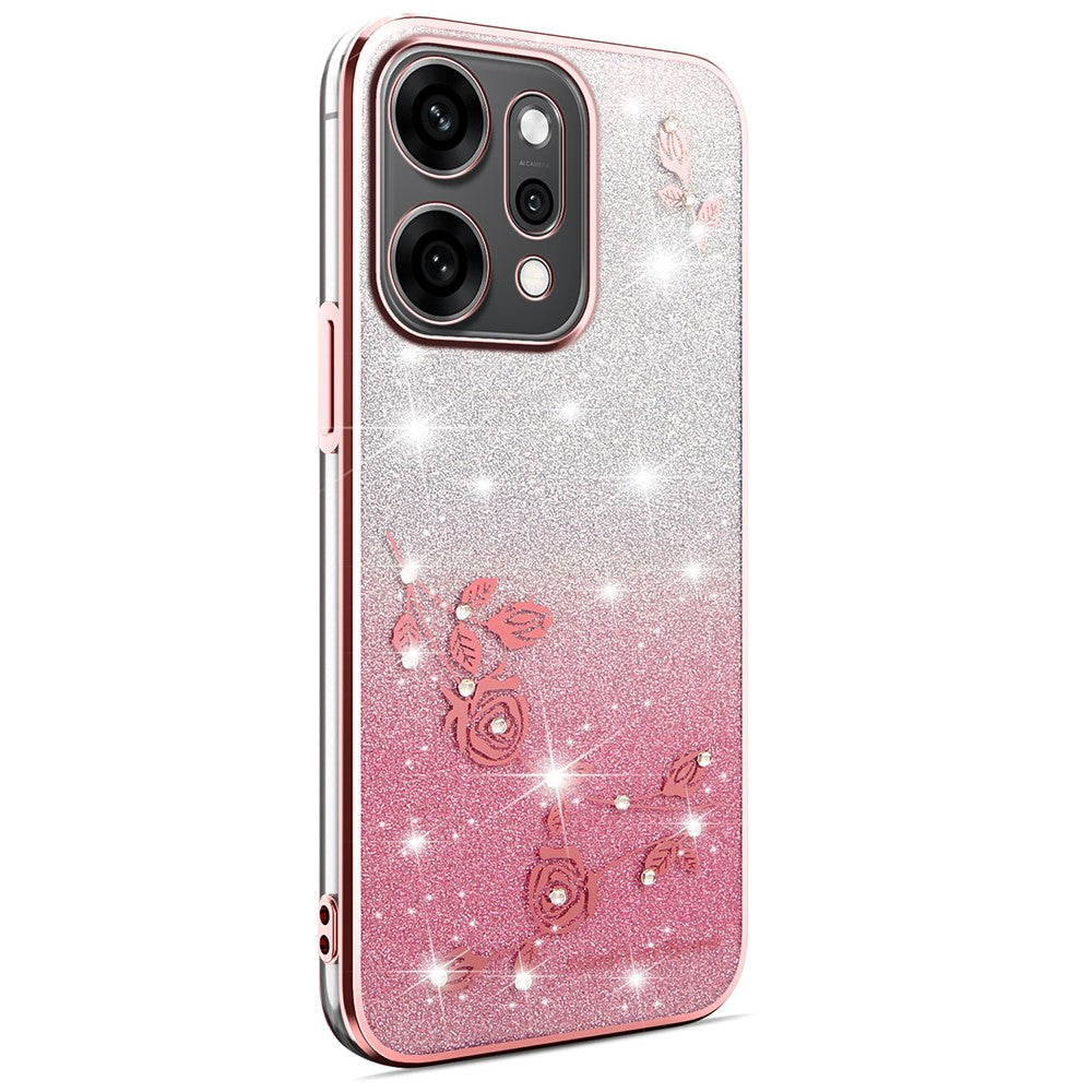 KADEM For Oppo Reno14 Pro 5G (Global) Case Flower TPU Flexible Gradient Phone Cover
