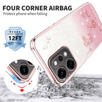 KADEM For Oppo Reno14 Pro 5G (Global) Case Flower TPU Flexible Gradient Phone Cover