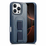 CASENEO For iPhone 16 Pro Magnetic Case Wristband PU Leather + PC Shockproof Phone Cover