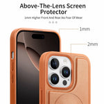 CASENEO For iPhone 16 Pro Max Magnetic Case Hand Strap Design PU Leather + PC Phone Cover