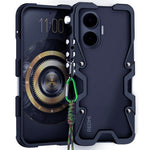 For Xiaomi Poco F7 5G / Redmi Turbo 4 Pro 5G Bumper Case Aluminium Alloy Metal Phone Shell Cover with Strap