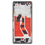 Til Honor 50 Pro RNA-AN00 OEM Grade S OLED-skærm og digitizer-enhed + ramme (uden logo)