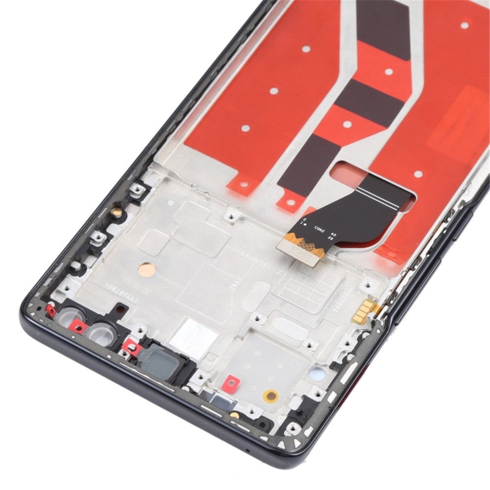 Til Honor 50 Pro RNA-AN00 OEM Grade S OLED-skærm og digitizer-enhed + ramme (uden logo)