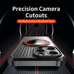 For iPhone 14 Pro Magnetic Case with Kickstand PC + TPU Phone Back Cover