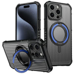 For iPhone 14 Pro Magnetic Case with Kickstand PC + TPU Phone Back Cover