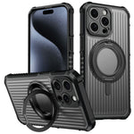 For iPhone 14 Pro Magnetic Case with Kickstand PC + TPU Phone Back Cover